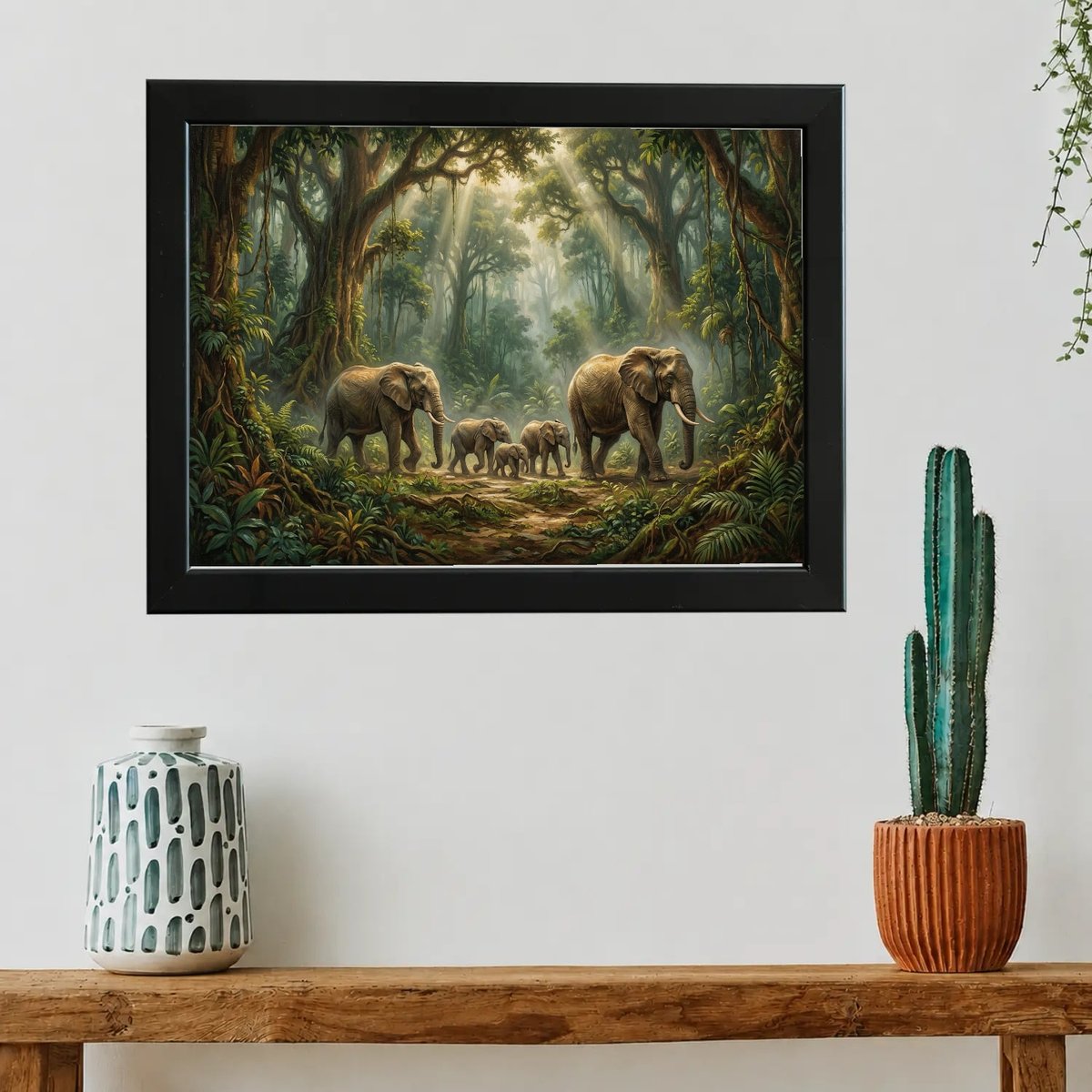 Gentle Giants of the Rainforest — Wooden finish