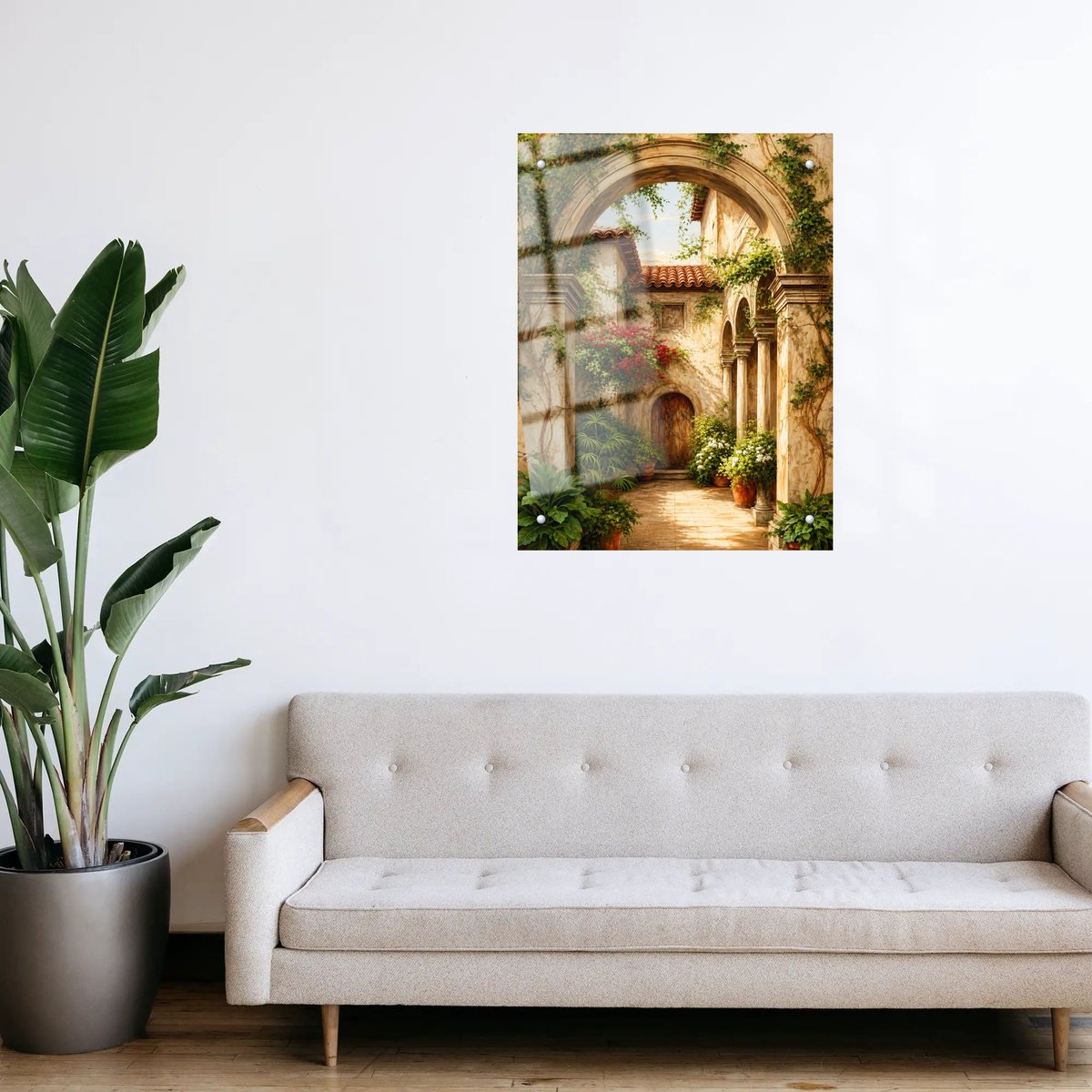 Sunlit Courtyard Archway — room view 3