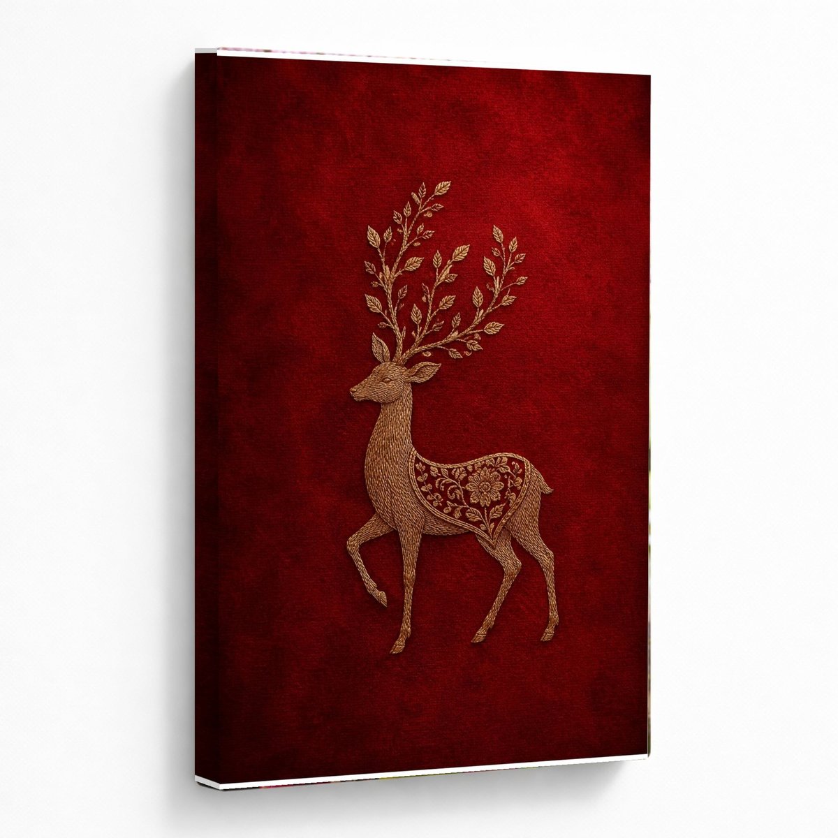 Golden Deer on Crimson Velvet — room view 5