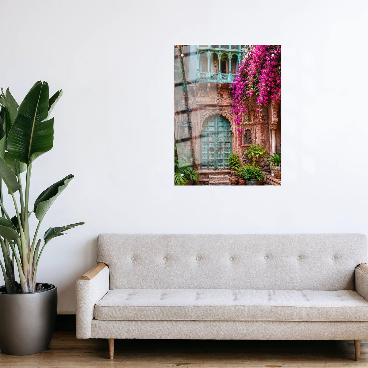 Turquoise Doorway Bloom — room view 3