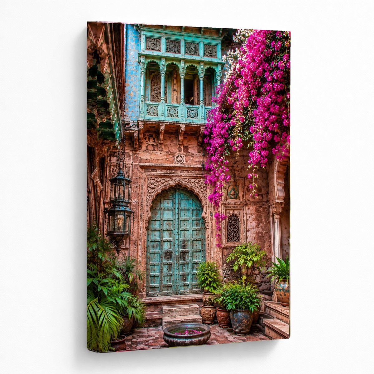 Turquoise Doorway Bloom — room view 5