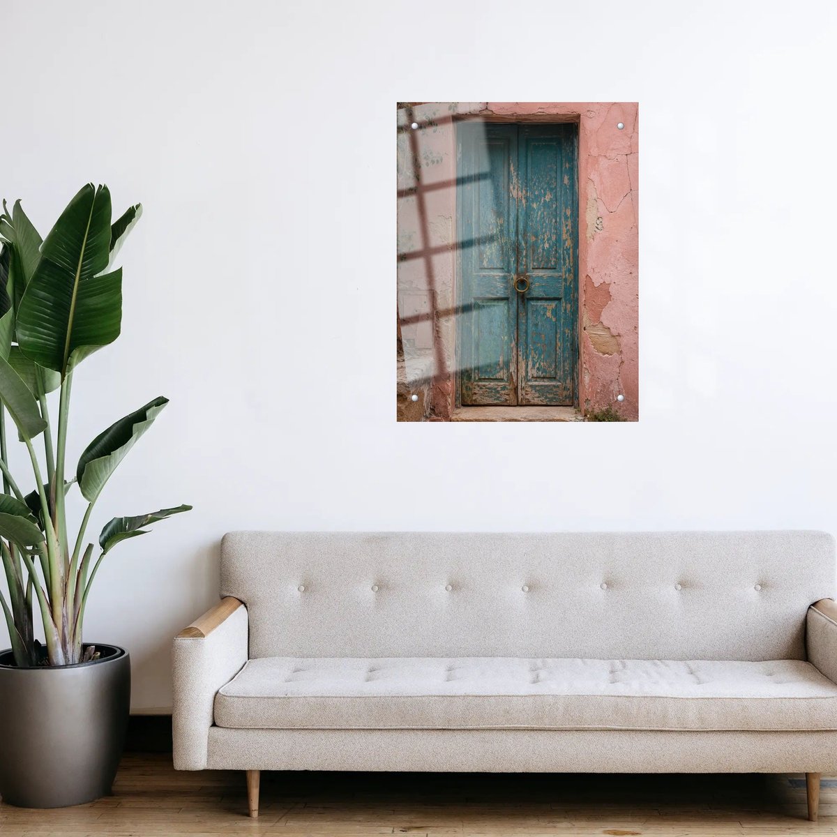 Rustic Teal Doorway Charm — room view 3