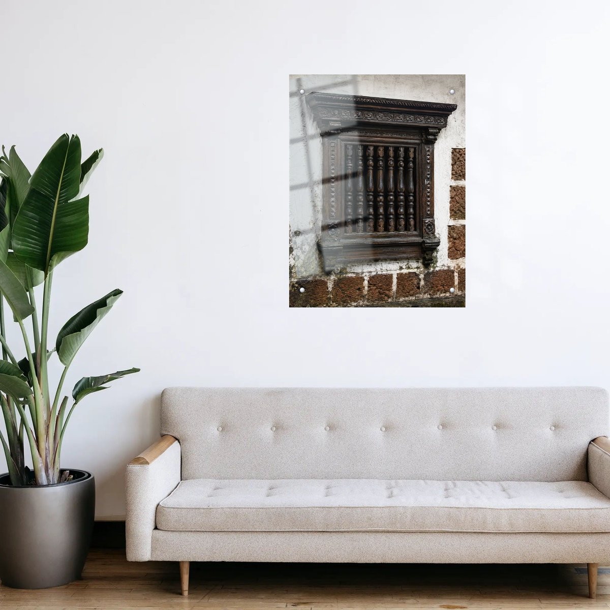 Timeless Carved Wooden Window โ room view 3