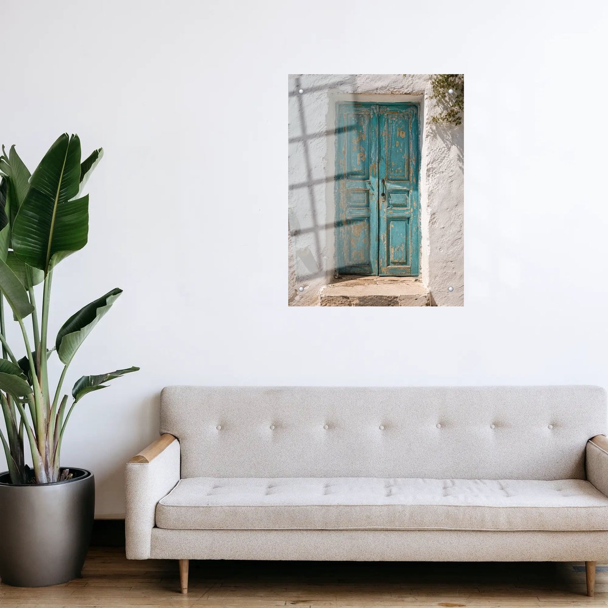 Mediterranean Teal Doorway โ room view 3