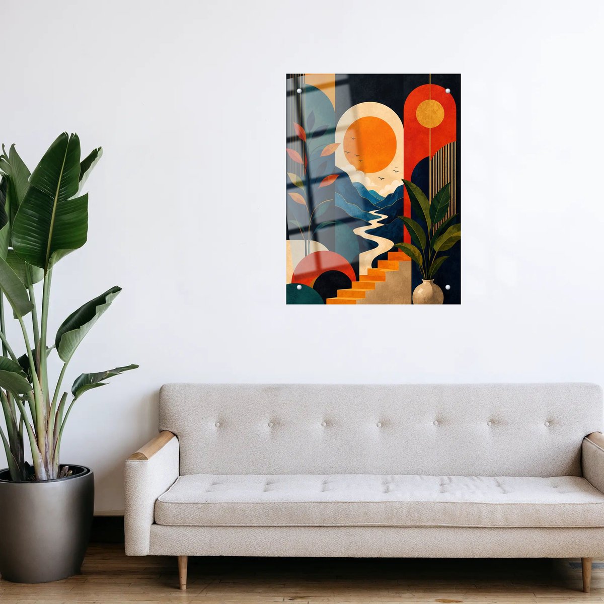 Sunlit Mountain Path — room view 3