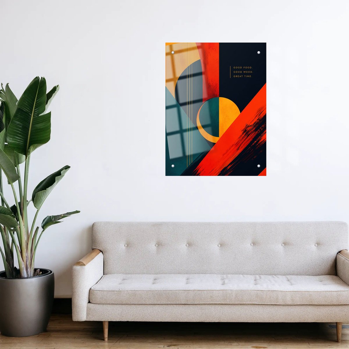 Warm Hues Abstract Affirmation — room view 3