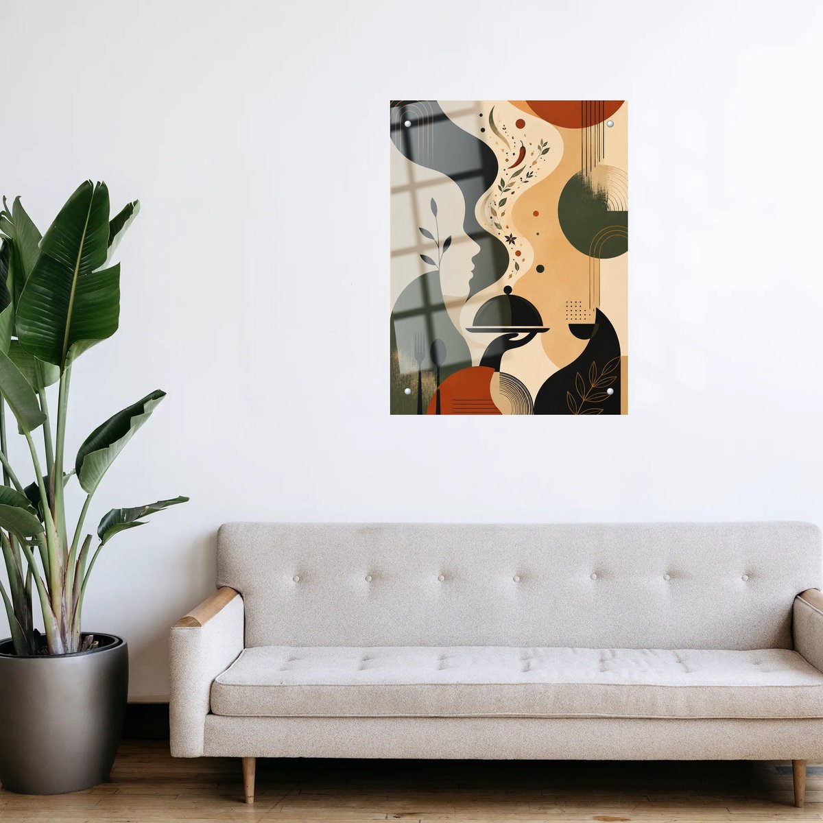 Culinary Scent Abstract Art — room view 3