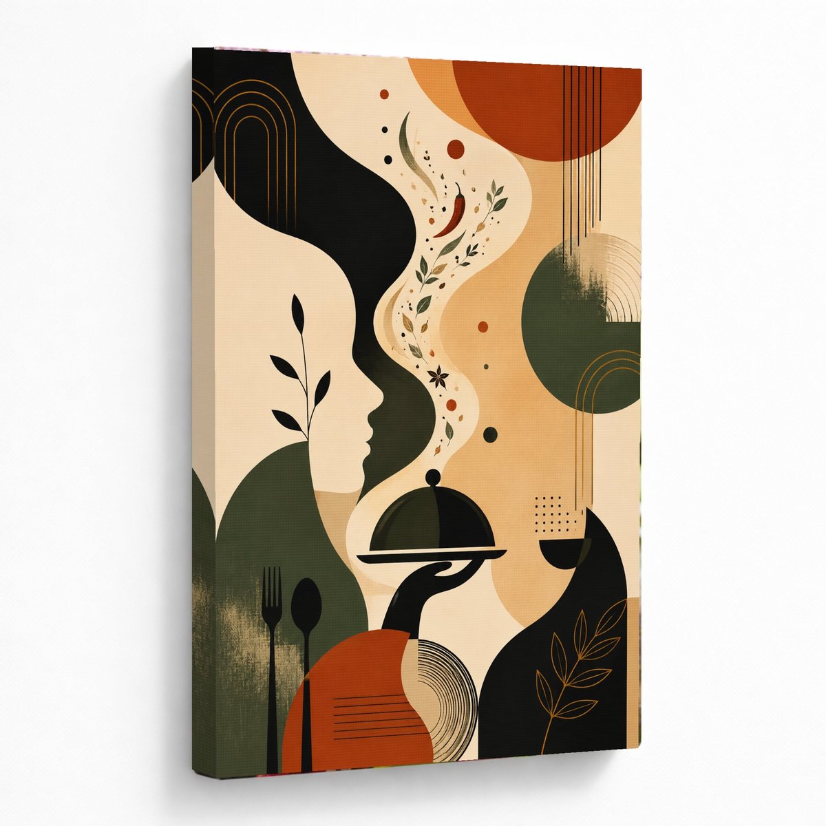 Culinary Scent Abstract Art — room view 5