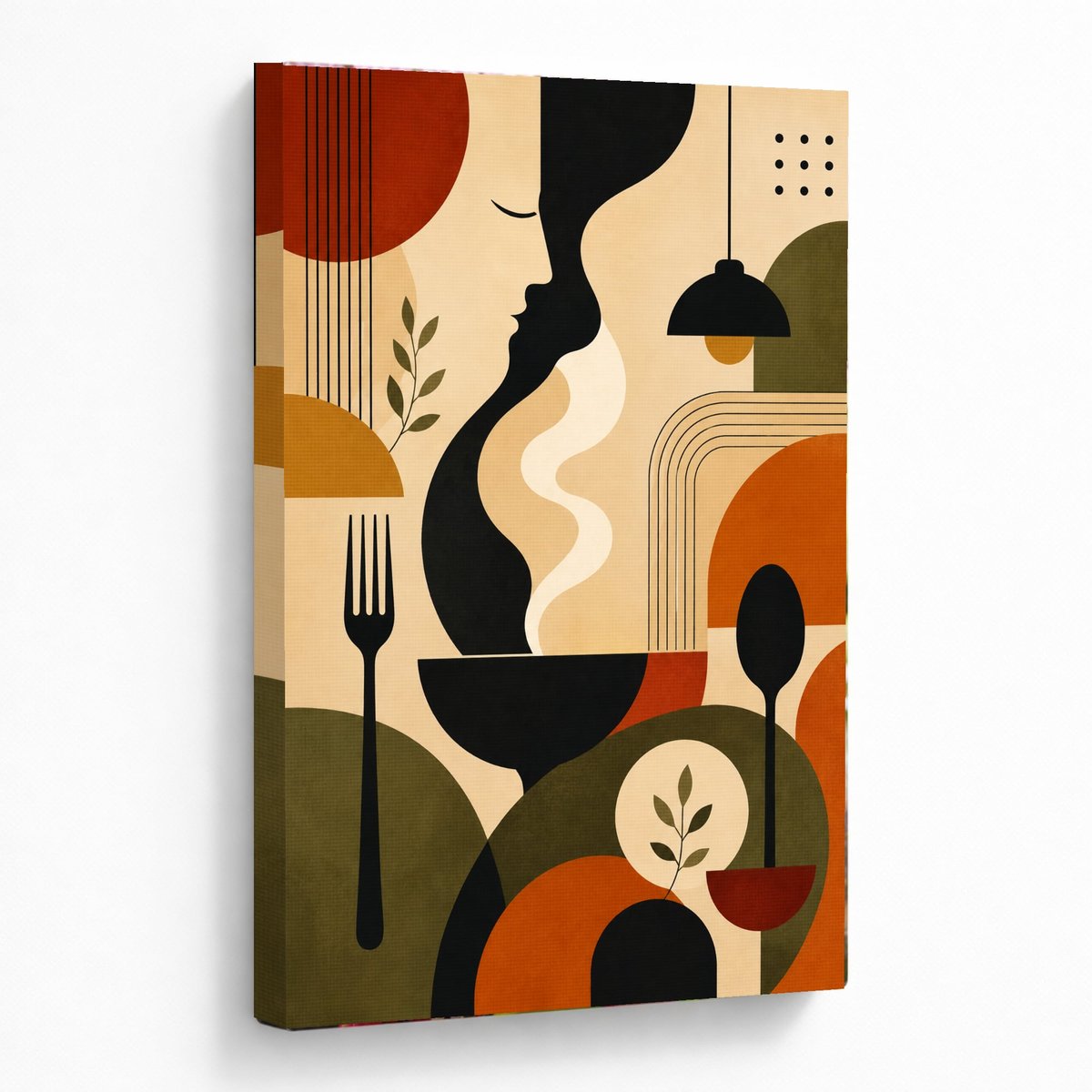 Culinary Echoes Abstract Art — room view 5