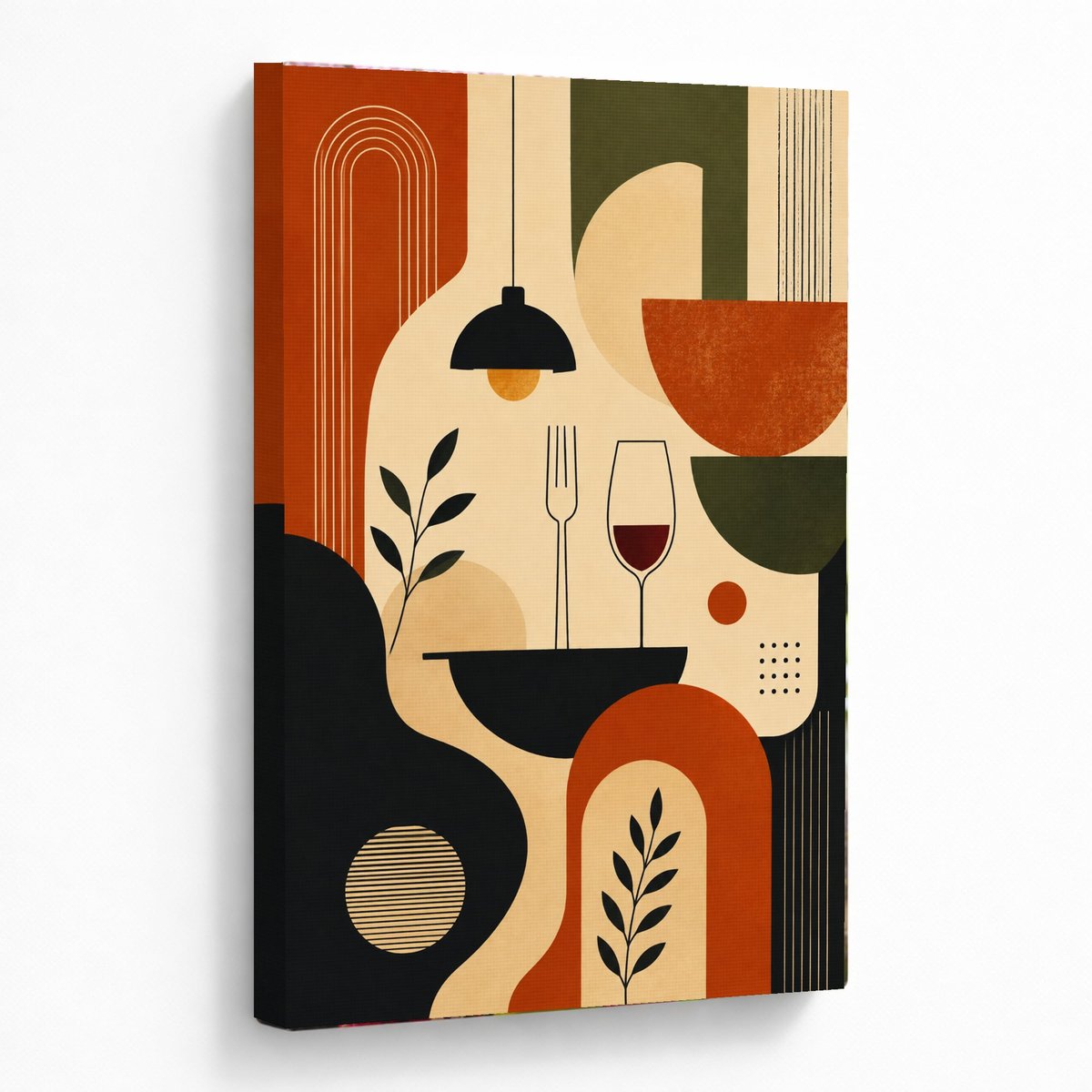 Abstract Dining Serenity Wall Art — room view 5