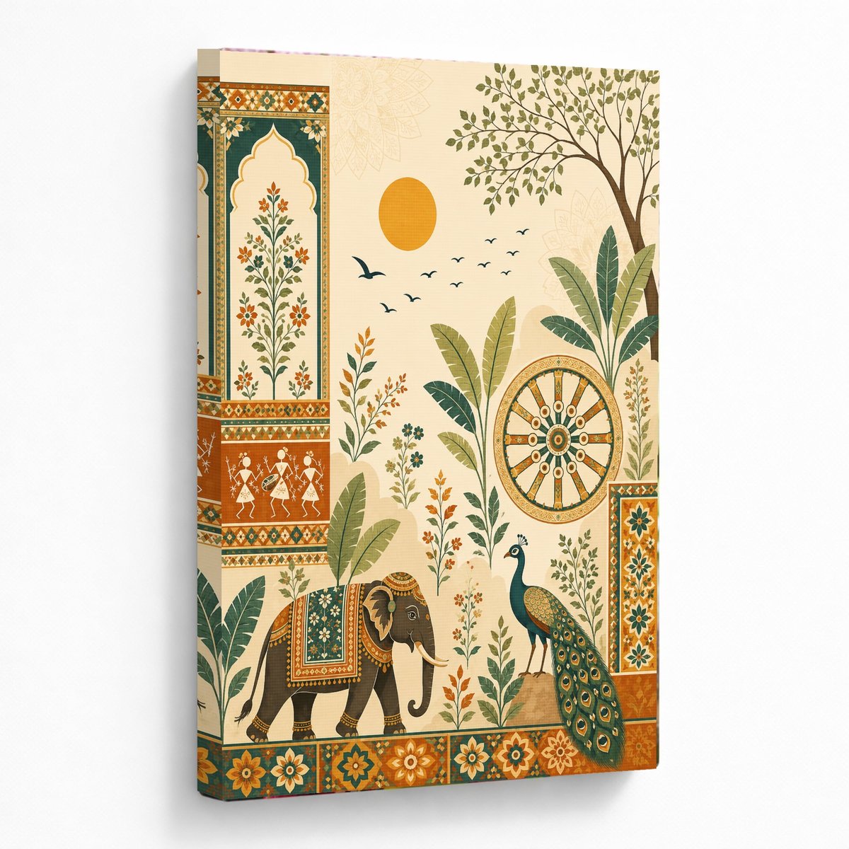 Rustic Indian Bloom with Elephant — room view 5