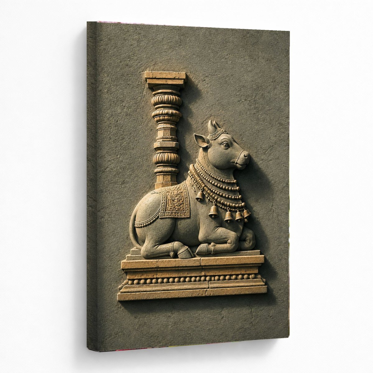 Nandi Stone Relief Wall Art — room view 5