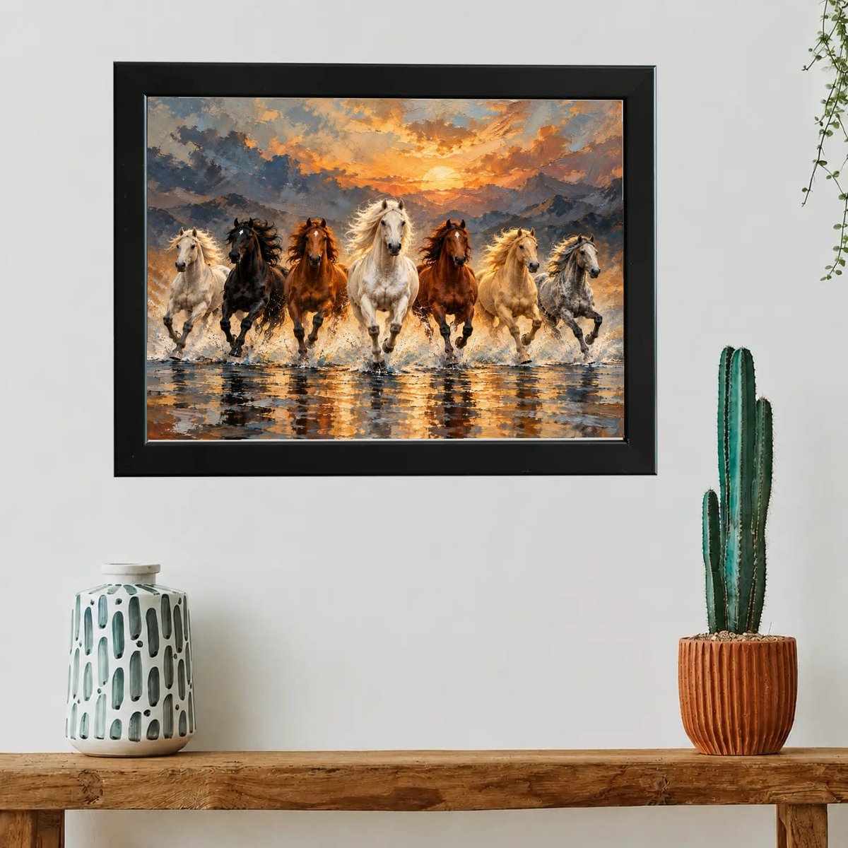 Seven Horses Running Wall Art
