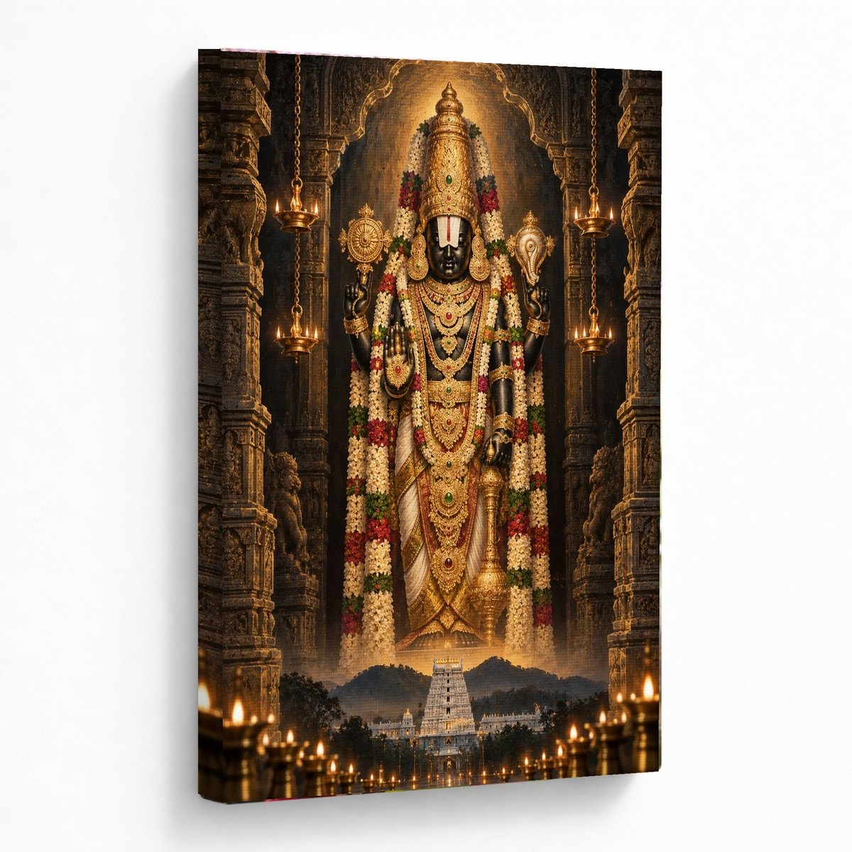 Tirupati Balaji Wall Art Divine Presence — room view 5